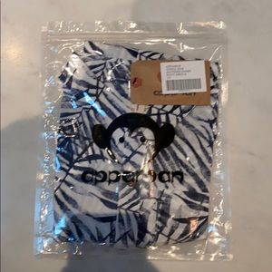 APPAMAN Boys shirt PATTERN NAVY ARECA SZ. 14 NEW